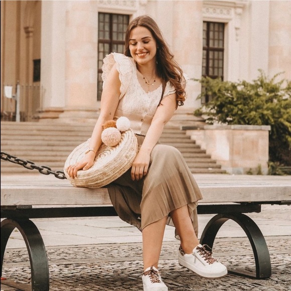 NWT Zara Pointelle Cropped Top - Picture 6 of 7